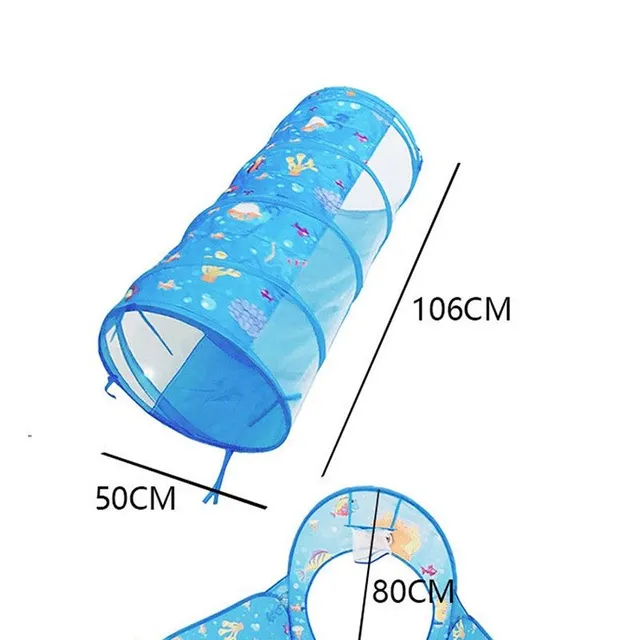 Children's tent with a tunnel and a playpen - Sea World