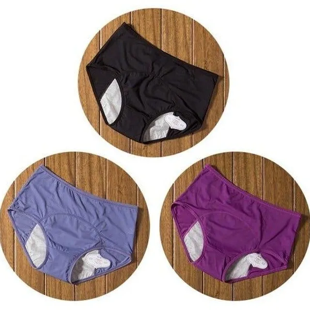 Set of menstrual panties with high waist 3pcs - more colors