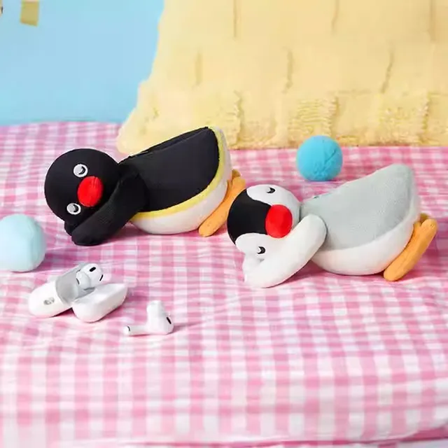 Plyšová hračka Pingu Penguin s karabinou pro zavěšení na tašku