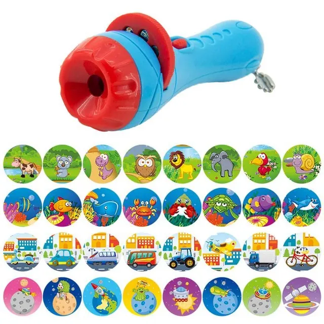 Children's manual photo projector