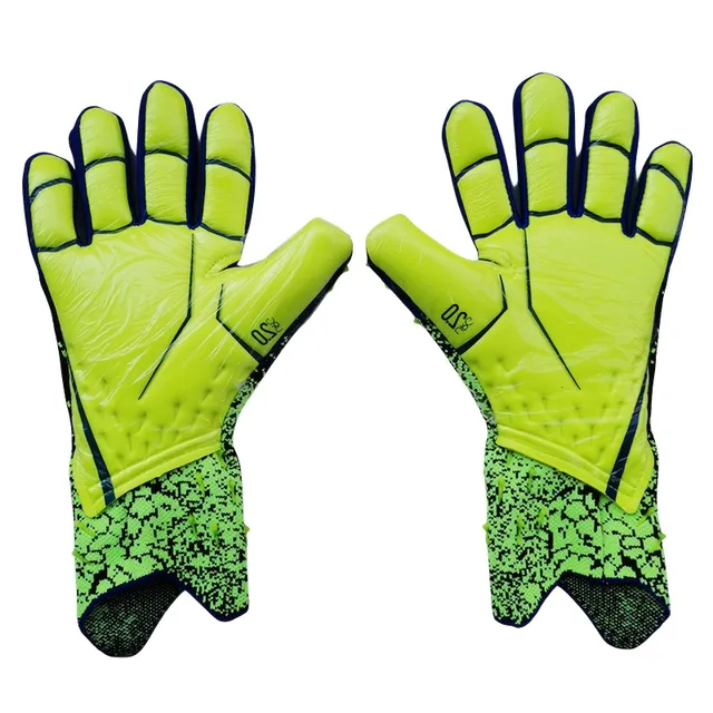 Gants de gardien de but professionnels - Respirants, confortables et durables pour les sports en extérieur (Verts)