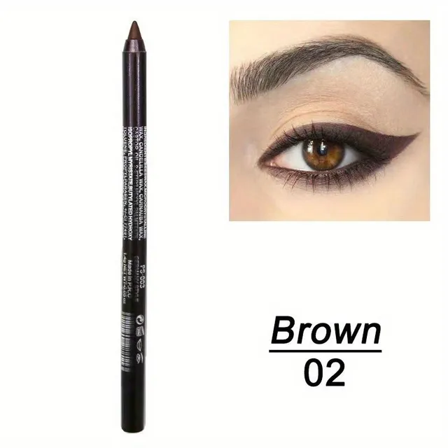 Waterproof pencil for coloured liners, shadows and lips - smudge-free