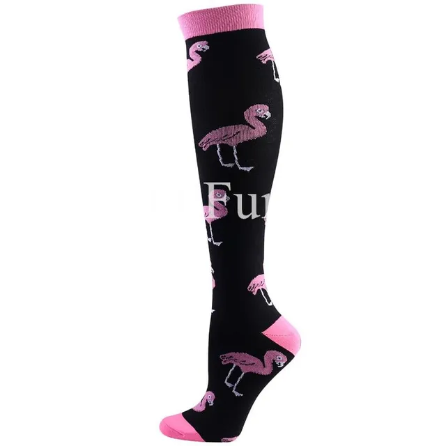 Compression high socks with different colours