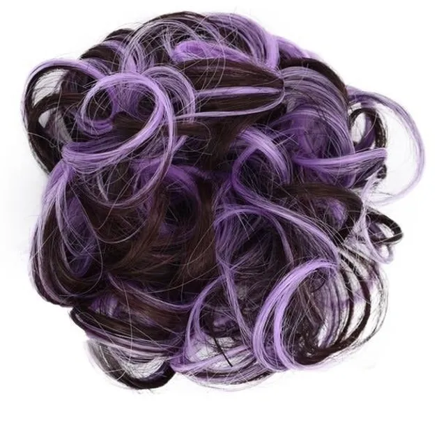 Hair binding with hair extensions for hairstyles