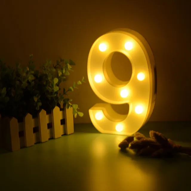 Illuminated LED digits