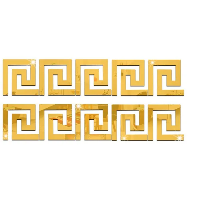 Spirale decorative autocolante pentru oglindă - 10 bucăți
