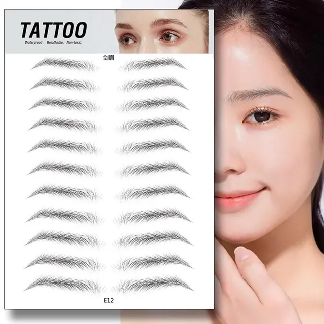 Microblading sticker - temporary eyebrow tattoo