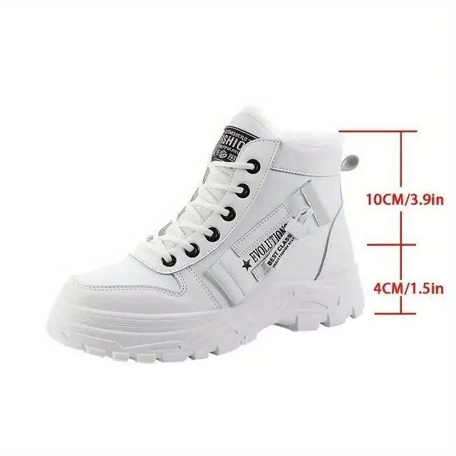 Women's Ankle Winter Warm Plush Lace-up Outdoor Boots