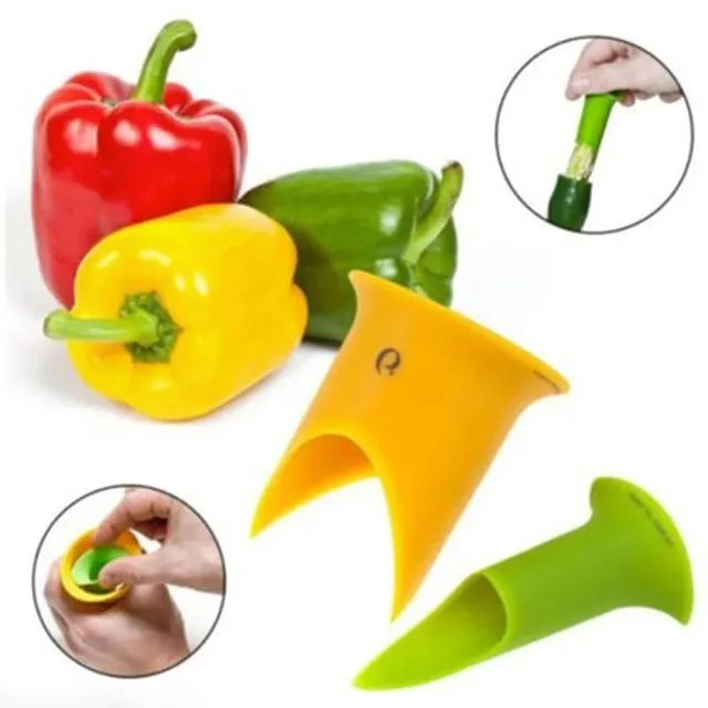 Practical single color helper for removing seeds from peppers 2 pcs