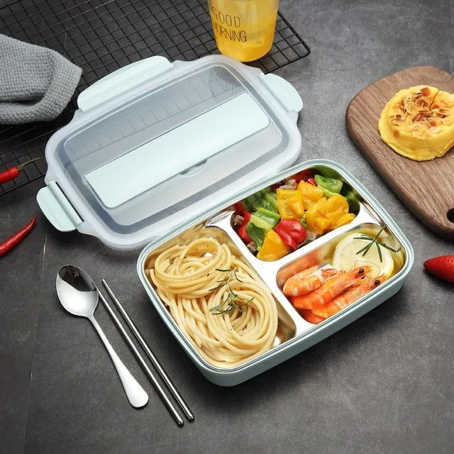 Set of bento box and cutlery 3 pcs