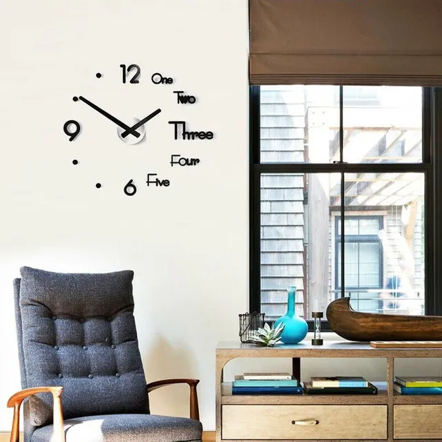 Self-adhesive clock