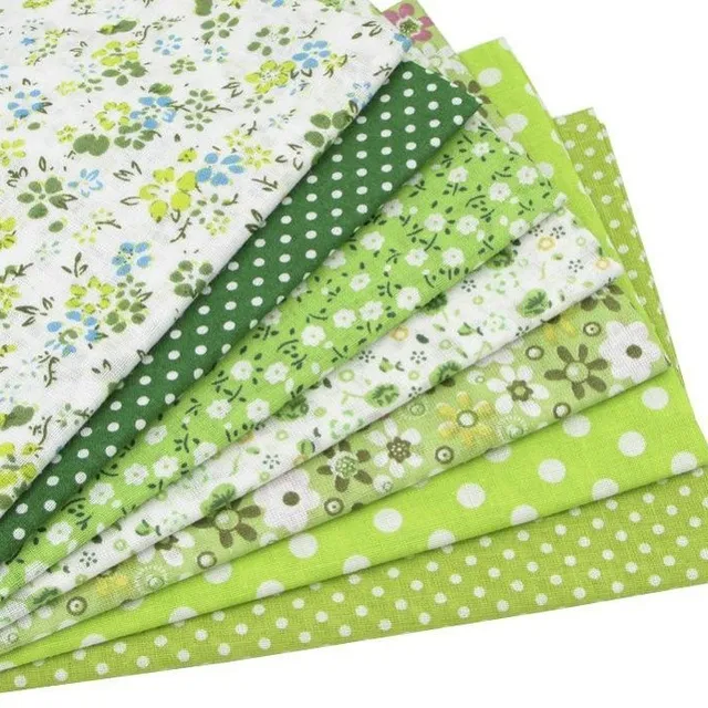 7 pieces cotton cloth 25 x 25 cm