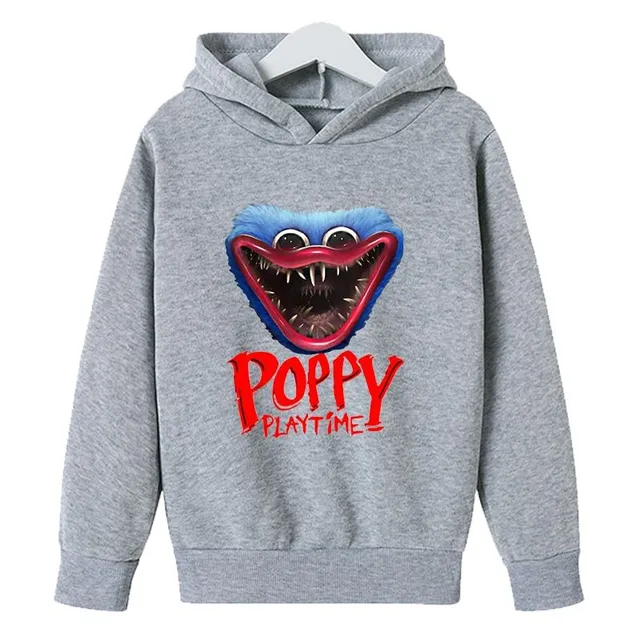 Gyermek modern kapucnis pulóver Poppy Play Time Huggy Wuggy-val