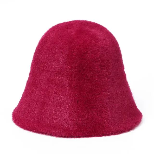 Pălărie de pescuit pentru toamnă/iarnă unisex, monocromă, din catifea de blană și cu strat gros
