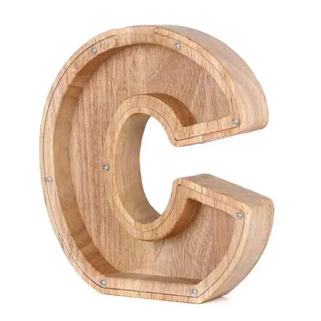 Design box in letter shape - whole alphabet, wood processing