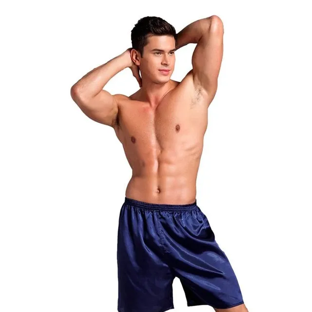 Men's velvet sleep shorts PULS SIZE