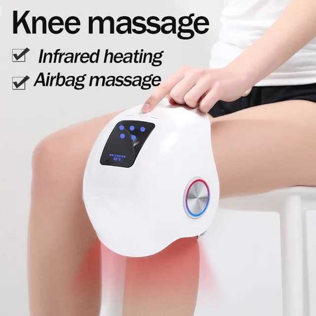 Laser heated knee massager