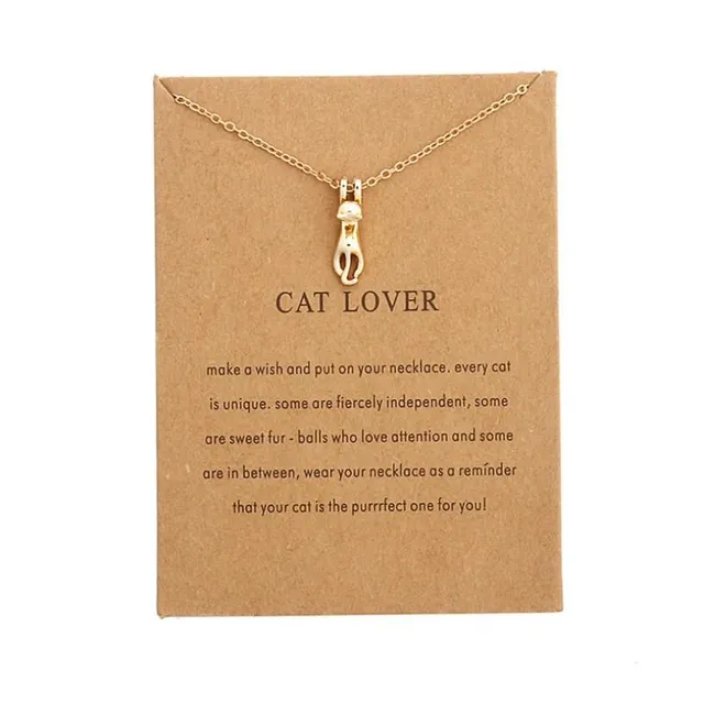 Elegant pendant with cat