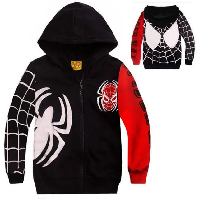 Boys hoodie with Spiderman motif