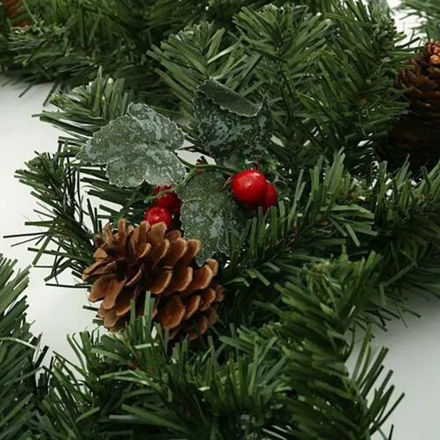 Christmas garland with needle