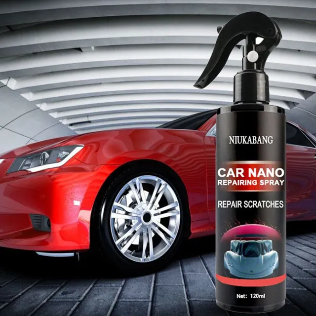 Spray de reparare auto nano de 120 ml pentru repararea zgârieturilor, detalierea agentului de acoperire, curățarea mașinii cu acoperire ceramică pentru automobile