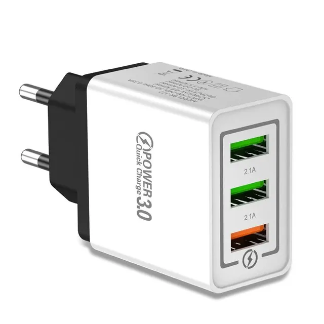 3 portowy adapter ładowania sieciowego Quick Charge