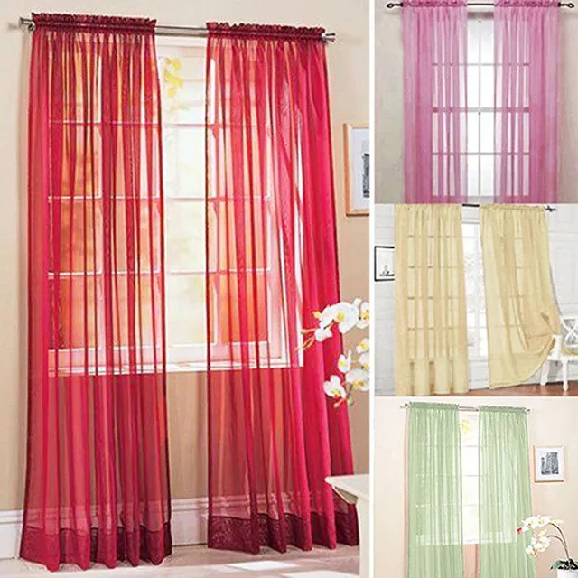 Quality cheap curtains 200x100 cm - choice of 9 colours