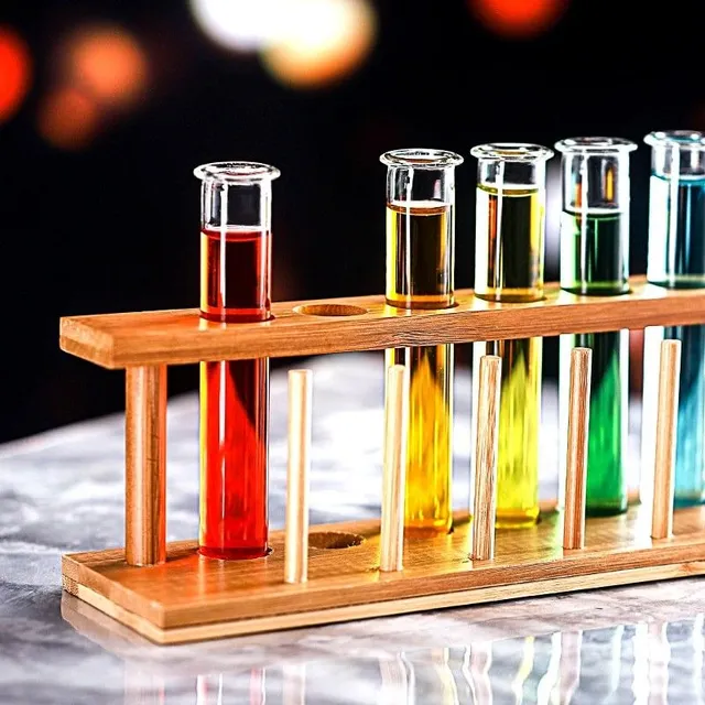 Shots of test tube with stand 6 pcs