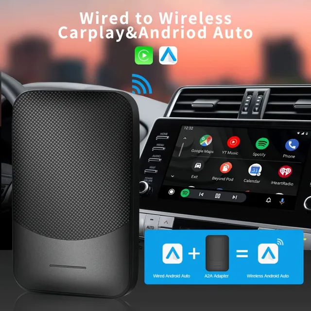 Carplay Car, Wireless Pro Cable For Android Auto Box Wireless AI Auto Connect USB Box Pro Year 2017 + Cars A IOS