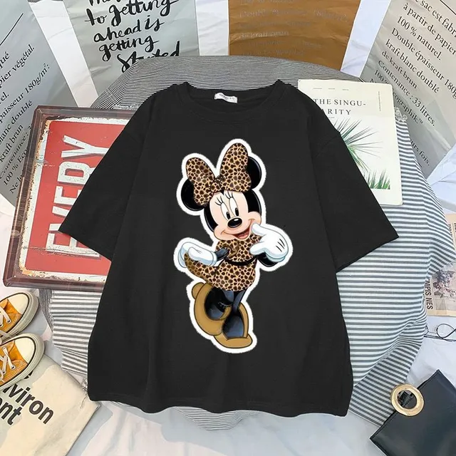 Women's short sleeve t-shirt with cute Minnie print