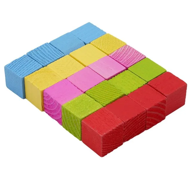Coloured cubes 20 pcs