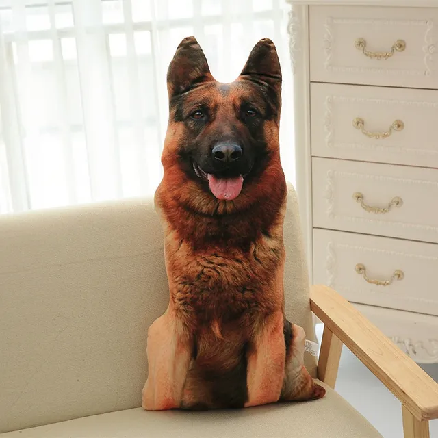 Plush 3D pillow with dogs Bolsen