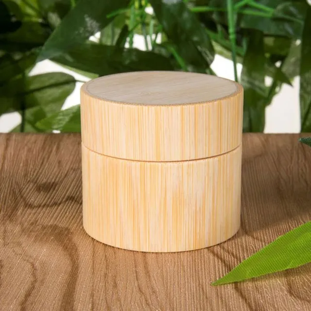 Přírodní bambusové nádoby na kosmetiku