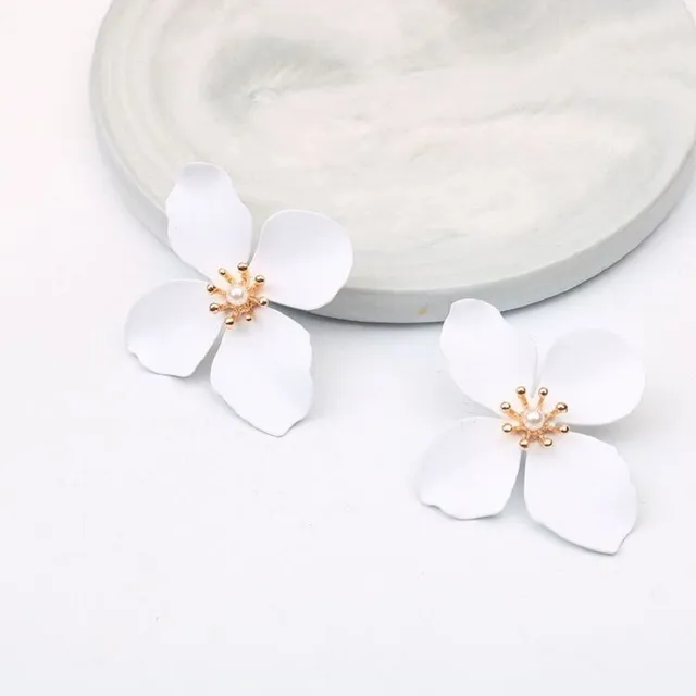 Women's flower earrings J189