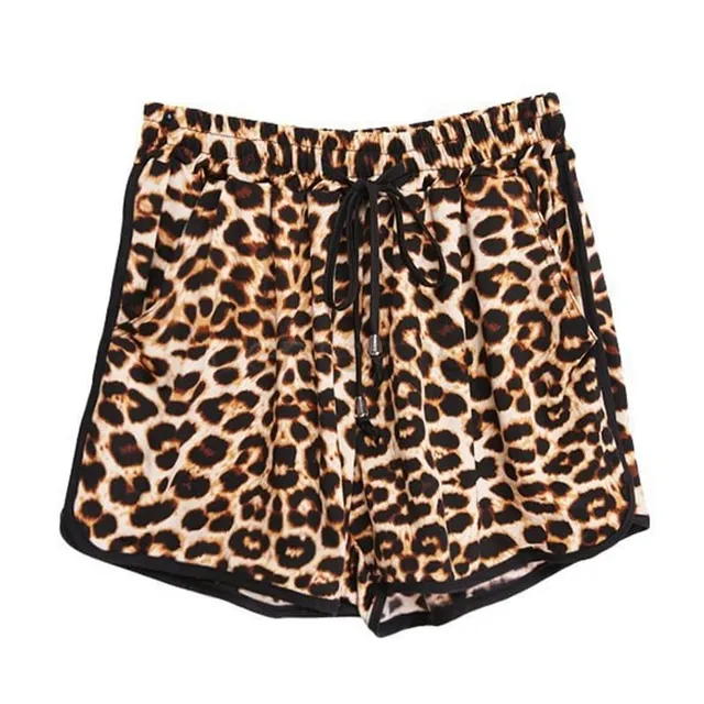 Pantaloni scurți de vară sexy pentru femei cu model de leopard