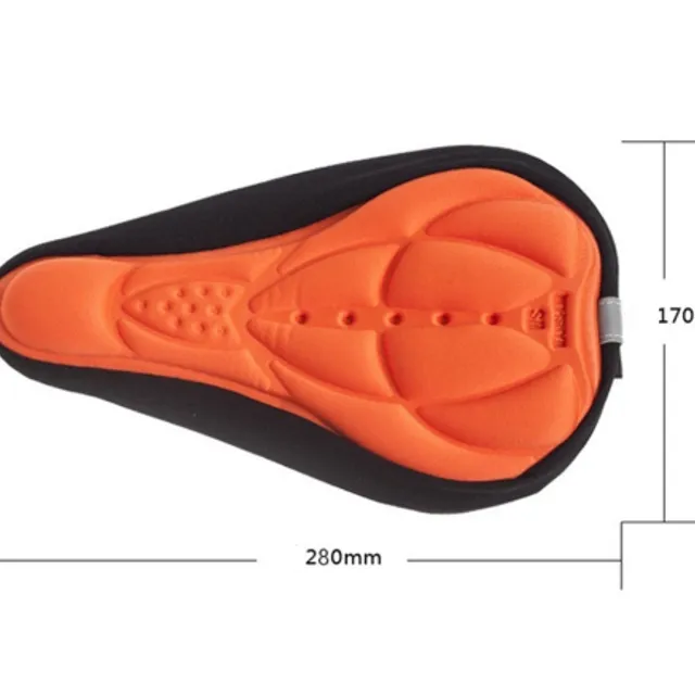 Bicycle saddle gel cover