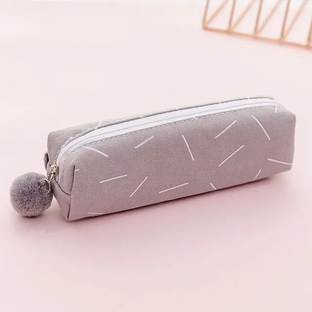 Cute pencil case with pompom Cutie