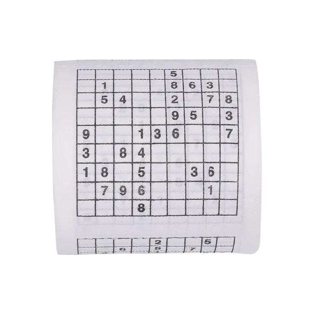 Toaletný papier so sudoku Zábavný toaletný papier 2 roll/480 ks