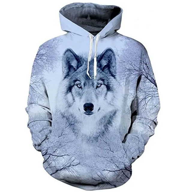 Bluza męska 3D wolf galaxy