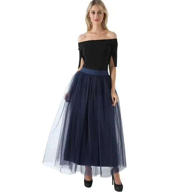 Women's tulle maxi skirt