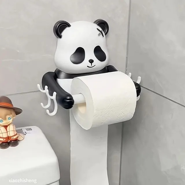 Roztomilý držiak na toaletný papier s panda/bunka