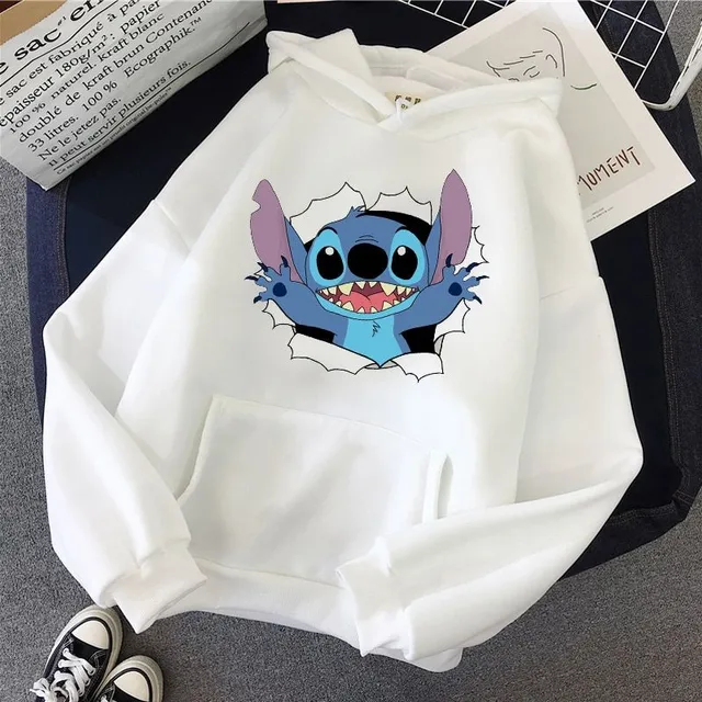 Női sportos pulóver Stitch