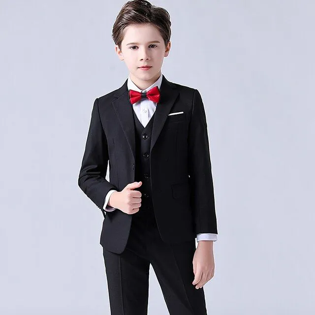 Chlapecký elegantní oblek na svatbu - set 2 ks