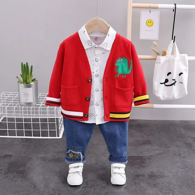 Ensemble de printemps pour enfant avec chemise et pull