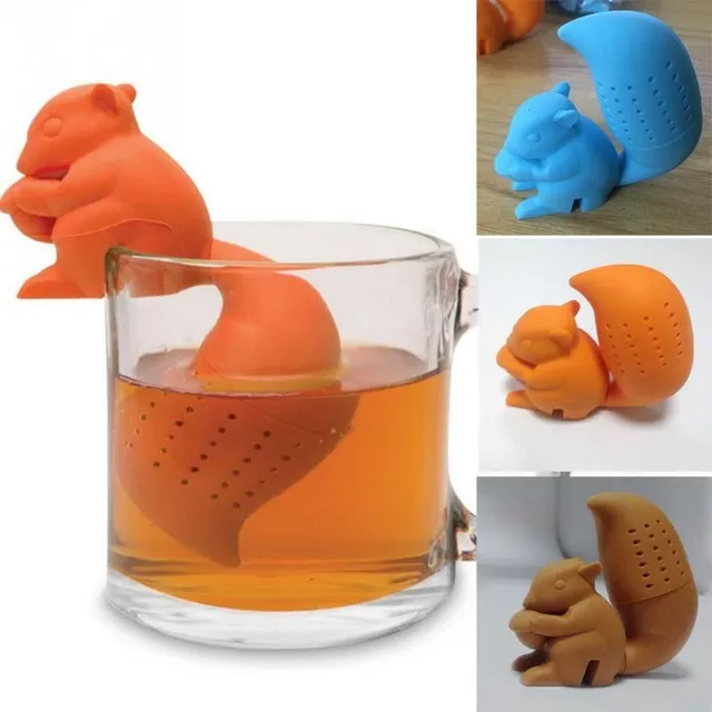 Squirrel-shaped tea sieve - 3 colors