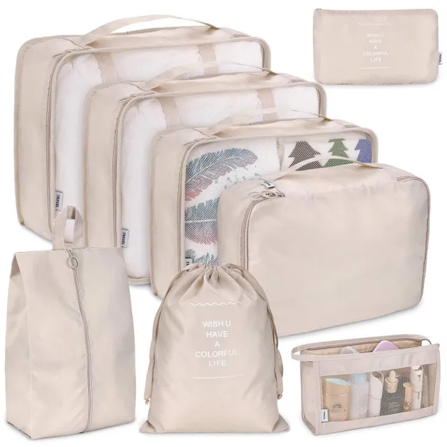 8 pcs/set of large capacity luggage Organizer bags