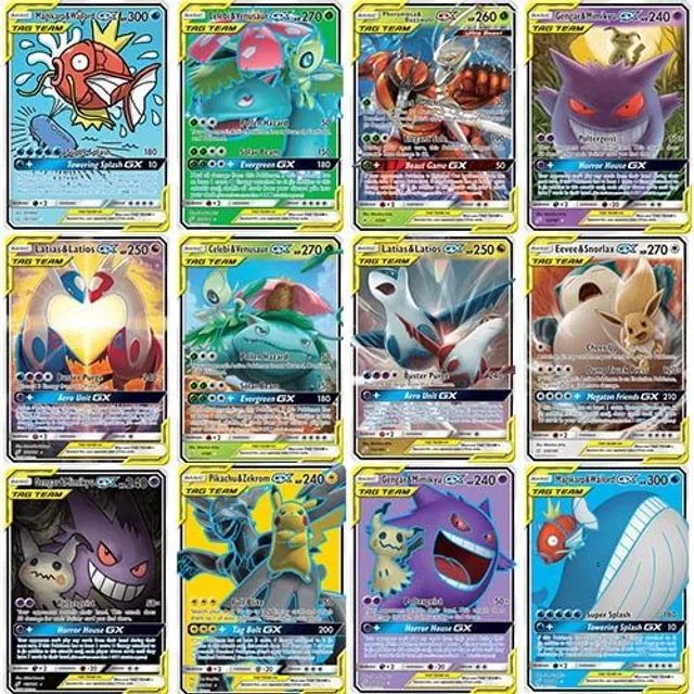 Balíček kariet Pokémon Booster TAG TEAM - 30 ks