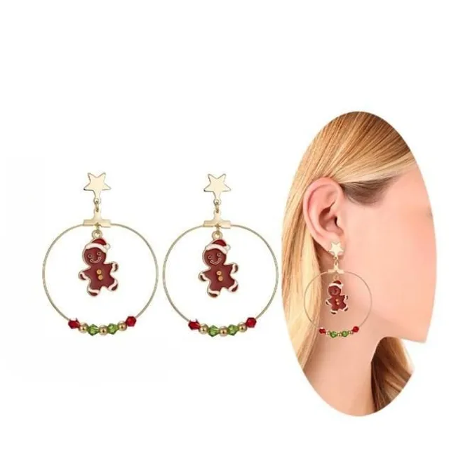 Earrings with Christmas motifs