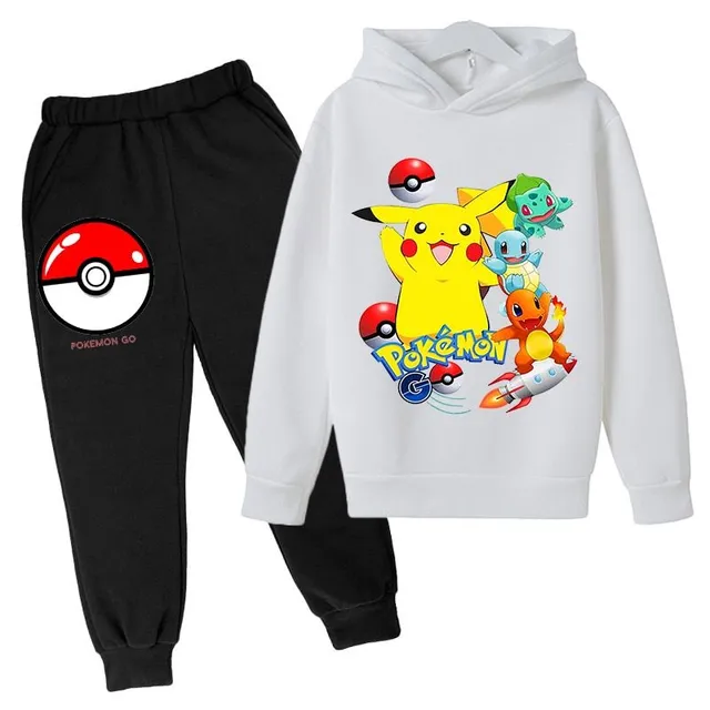 Stylowy dres dla dzieci z motywem Pokémon - różne typy