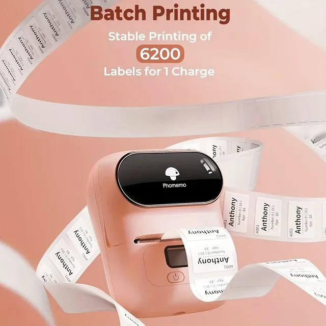 Phomemo M110: Mini Thermo Label Printer for Address, Products, Small Businesses and Stickers